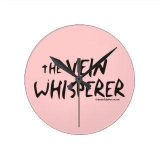 The Nurse Vein Whisperer Round Wall Clock