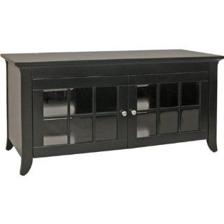 Tech Craft 48" Wide Black Flat Panel Credenza   Television Stand