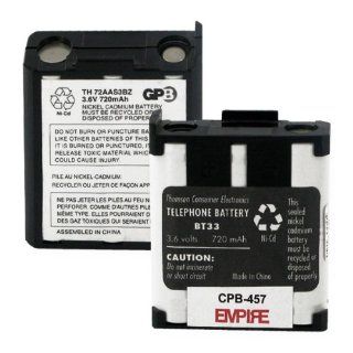 720mA, 3.6V Replacement Battery for Sony S60521 Cordless Phones   Empire Scientific #CPB 457 