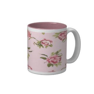 Victorian Pink Roses Coffee Mug
