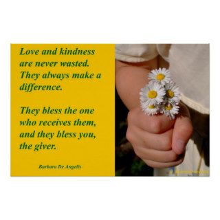 Kindness Blesses Posters