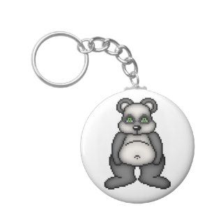 Lura Critter Jelly Panda Bear Keychains