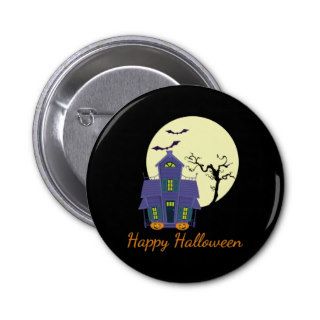 Haunted House Halloween Pin / Badge