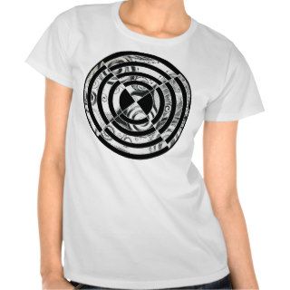 LADIES "ABSTRACT TARGET" T SHIRT