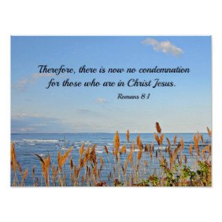 Romans 81 Therefore, there is now no condemnation Poster