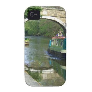 Canal Boat Cruising Along Vibe iPhone 4 Cases