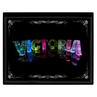 Victoria    The Name Victoria in 3D Lights (Photog Display Plaque