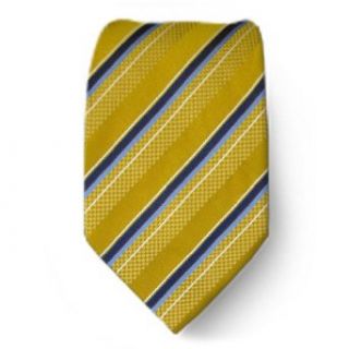 W 458   Gold   Blue   Silk Mens Neck Tie at  Mens Clothing store