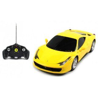 118 scale Ferrari 458 Italia RC Car Official Liciense Model (Color Yellow) Toys & Games