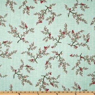 Moda Winter's Lane Winterberry Mint Fabric By The YD