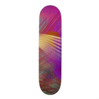 Color Slash Splash Fun Sassy Sissy Girly Abstract Skateboard Deck