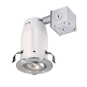 Commercial Electric 3 in. Brushed Nickel Recessed Gimbal Kit CER3G10R343BNP