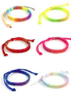 YARUIE 30 Strips Jewellery Lots Colorful Braid Friendship Cords Lucky Bracelet Jewelry