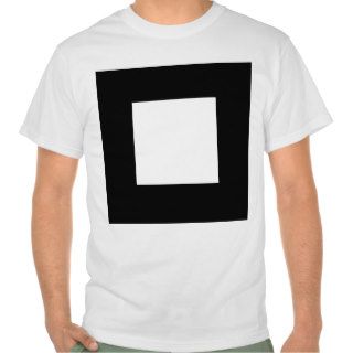 Black and White Square Design. Shirt