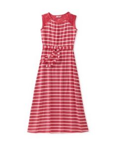Design History Girls 7 16 Striped Maxi Dress, Paradise Pink, 7 Clothing