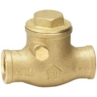 Homewerks Worldwide 1/2 in. Lead Free Brass FPT x FPT Swing Check Valve 240 4 12 12