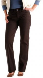 Lee Women's Slender Secret Amalfi Straight Leg Jean, Chocolate, 4 Short
