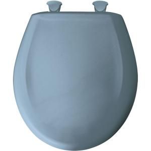 BEMIS Round Closed Front Toilet Seat in Glacier Blue 200SLOWT 304