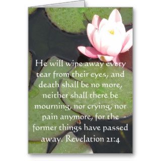 Inspiration and Strength Bible Verse Revelation 21 Greeting Card