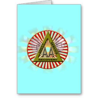 AA Logos, 12 Step Stickers, NA gifts posters, and Greeting Card