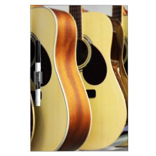 Acoustic Guitars Dry Erase White Board