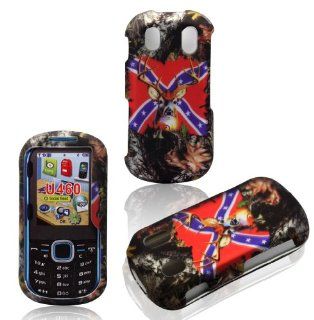 2D Camo Flag Stem Samsung Intensity II 2 U460 Verizon Case Cover Hard Phone Case Snap on Cover Rubberized Touch Faceplates Cell Phones & Accessories