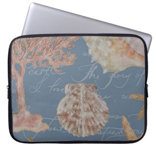 Shell Conch Scallop Coral Star Fish Beach Seashore Laptop Sleeves