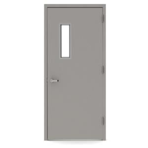 L.I.F Industries 36 in. x 84 in. Vision Lite 520 Left Hand Door Unit with Welded Frame UWVS3684L