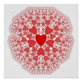 Fractal Heart Poster