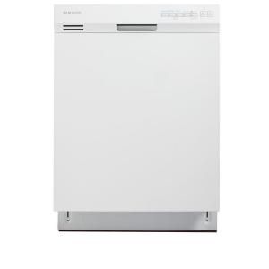Samsung 24 in. Front Control Dishwasher in White with Stainless Steel Tub DW7933LRAWW