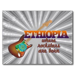 Rockstars are born in Ethiopia Postcards