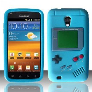 [ 123 Go ] For Samsung Epic Touch 4G D710 / Galaxy S2 (Sprint/Boost) Gameboy Silicon Skin Case   Baby Blue SCGB Free Lucky String Wooden Money Bag Bracelet Jewelry Cell Phones & Accessories