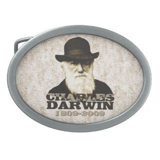 Charles Darwin Bicentennial Oval Belt Buckle