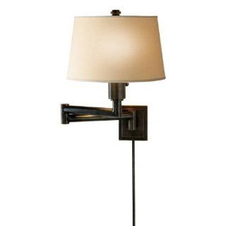 Visual Comfort CHD5106BZNP Bronze with Wax and Natural Paper Shade Chart House 1 Light Chunky Swing Arm CHD5106   Wall Sconces  