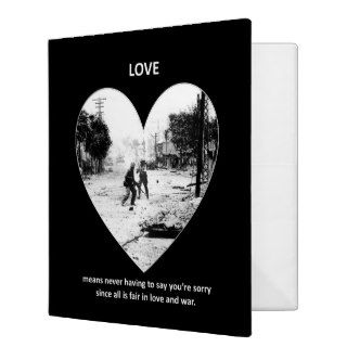 love means never having to say youre sorry since vinyl binder