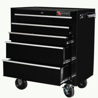 Excel Steel Roller Cabinet,Black 26.8 in. W x 17.1in.D x 31.3in. H, Each TB2230BBSC Black