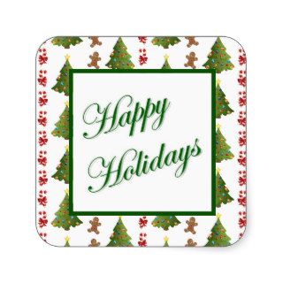 Christmas Delights Square Sticker