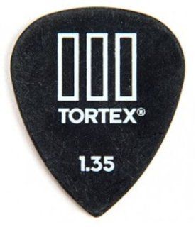Dunlop 462P135 1.35mm Tortex T3 Sharp Tip Guitar Picks, 12 Pack Musical Instruments