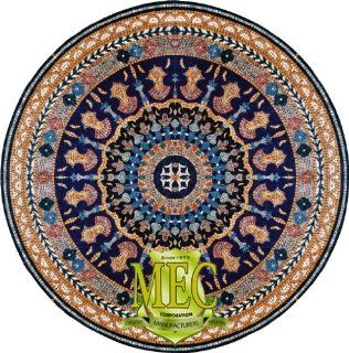 48 Inch Diameter Marble Mosaic Tiles Medallion Border Wall Floor Bath Home Decor  Other Products  