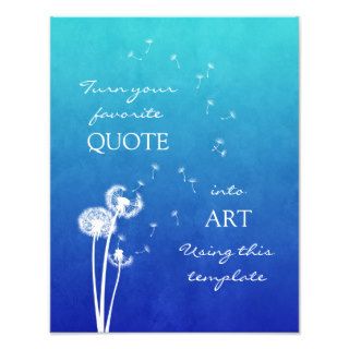 Dandelion Customizable Inspirational Quote Photo Print