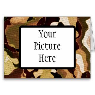 Brown Camouflage 2 Card