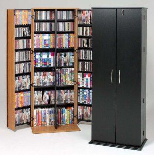 CD / DVD/ VHS 702 Grande "Lock It Up" Oak Finish Storage Cabinet  