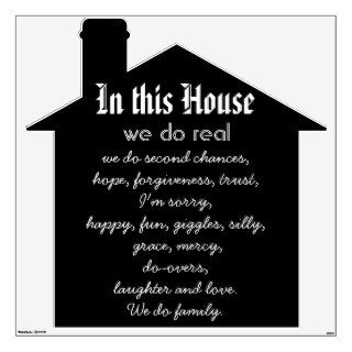 In this House Quote Wall Decal
