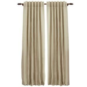 Fine Living Plain Linen Natural Rod Pocket Curtain 146