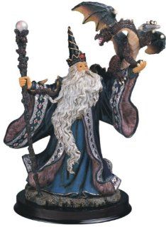 Wizard Collection Blue Sorceror Fantasy Figure Decoration Collectible   Collectible Figurines