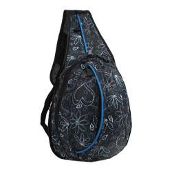J World Mini Sling Bag Love Black J World Fabric Messenger Bags