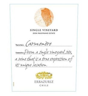 Errazuriz Single Vineyard Carmenere 2011 Wine