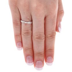 Miadora 10k White Gold Diamond Promise Ring (K L, I2 I3) Miadora Diamond Rings