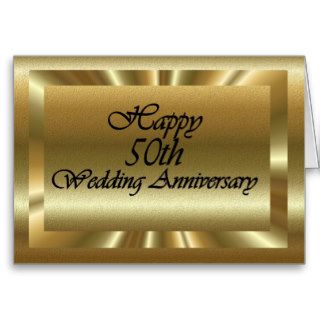 Happy 50th Wedding Anniversary Greeting Card