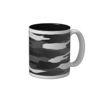 Black & White Camo Coffee Mugs